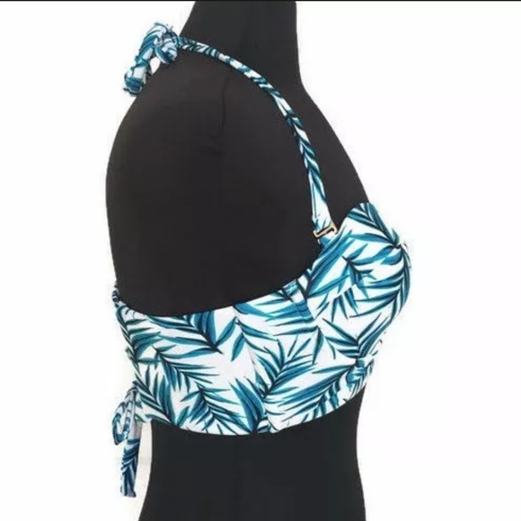 Shade & Shore Underwire Corset Bikini Palm Print - Picture 7 of 10